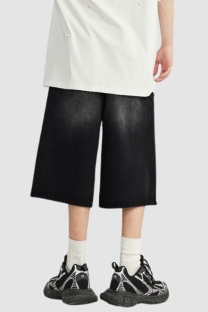 Style Core Aesthetics, New Style Trends Washed Wide Leg Jorts