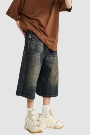 Style Core Aesthetics, New Style Trends Washed Wide Leg Jorts