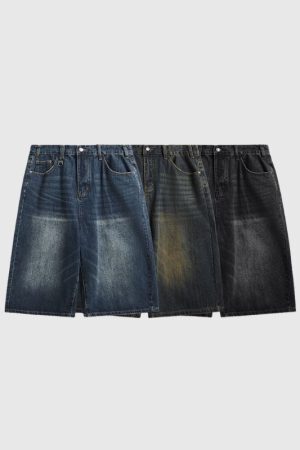 Style Core Aesthetics, New Style Trends Washed Wide Leg Jorts