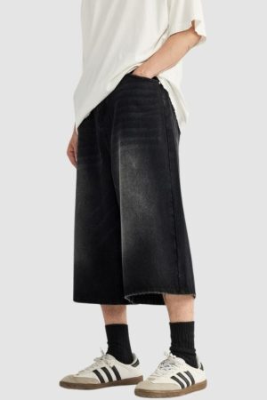 Style Core Aesthetics, New Style Trends Washed Wide Leg Jorts