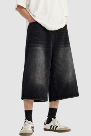 Style Core Aesthetics, New Style Trends Washed Wide Leg Jorts