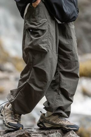 Style Core Aesthetics, New Style Trends Waterproof Parachute Pants