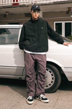 Style Core Aesthetics, New Style Trends Waterproof Textured Half-Zip Tactical Jacket