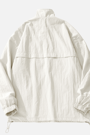 Style Core Aesthetics, New Style Trends Waterproof Textured Half-Zip Tactical Jacket