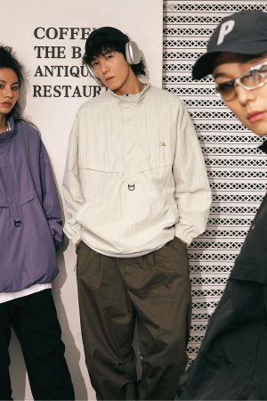 Style Core Aesthetics, New Style Trends Waterproof Textured Half-Zip Tactical Jacket