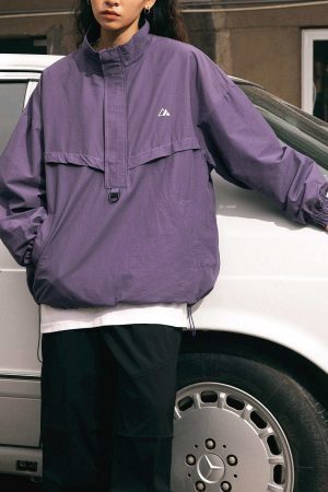 Style Core Aesthetics, New Style Trends Waterproof Textured Half-Zip Tactical Jacket