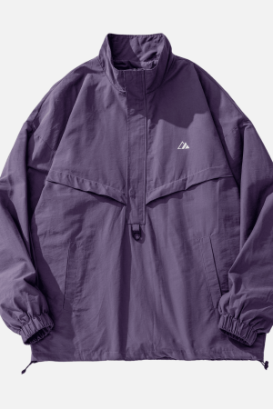 Style Core Aesthetics, New Style Trends Waterproof Textured Half-Zip Tactical Jacket