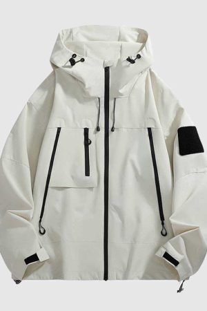 Style Core Aesthetics, New Style Trends Waterproof Utility Jacket