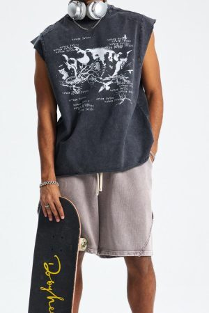 Style Core Aesthetics, New Style Trends Wax-Dye Print Tank Top