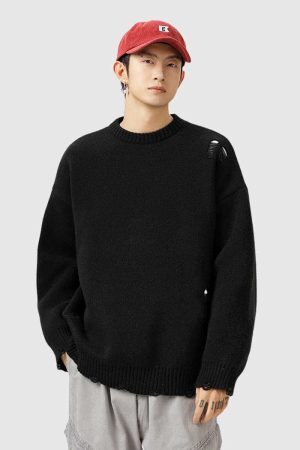 Style Core Aesthetics, New Style Trends Worn-In Knit Sweater