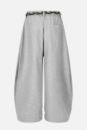 Style Core Aesthetics, New Style Trends Woven Belt Wide-Leg Pants