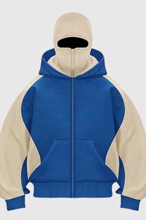 Style Core Aesthetics, New Style Trends Y2K Colorblock Hoodie & Pants Set