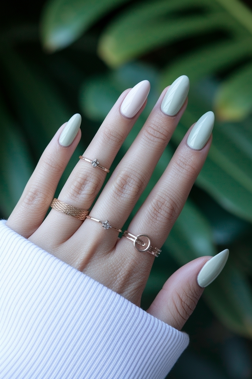 Summer Nails 2025 Trends Short Simple and Chic outfit idea
