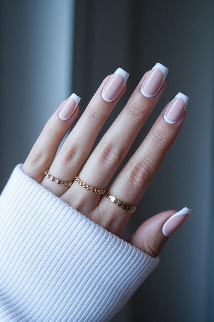 Two Tone French Tip Nails: A Bold and Unique Statement outfit idea