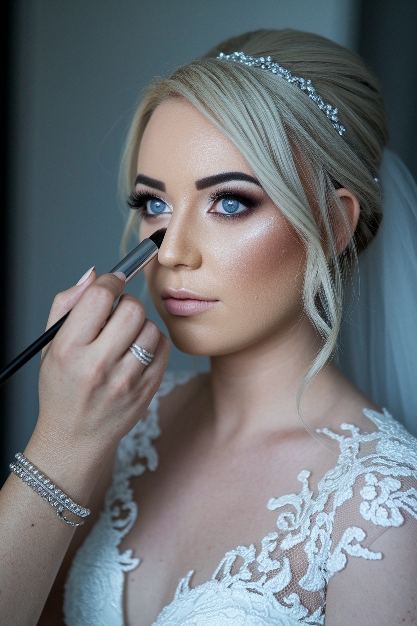 Wedding Makeup for Blue Eyes Blonde Hair Inspiration outfit idea