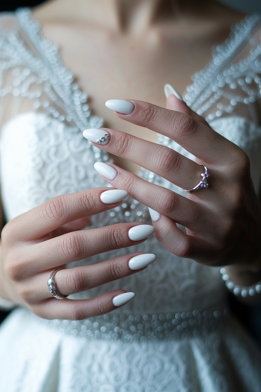Wedding Nails for Bride Bridal Simple: Effortless Elegance outfit idea