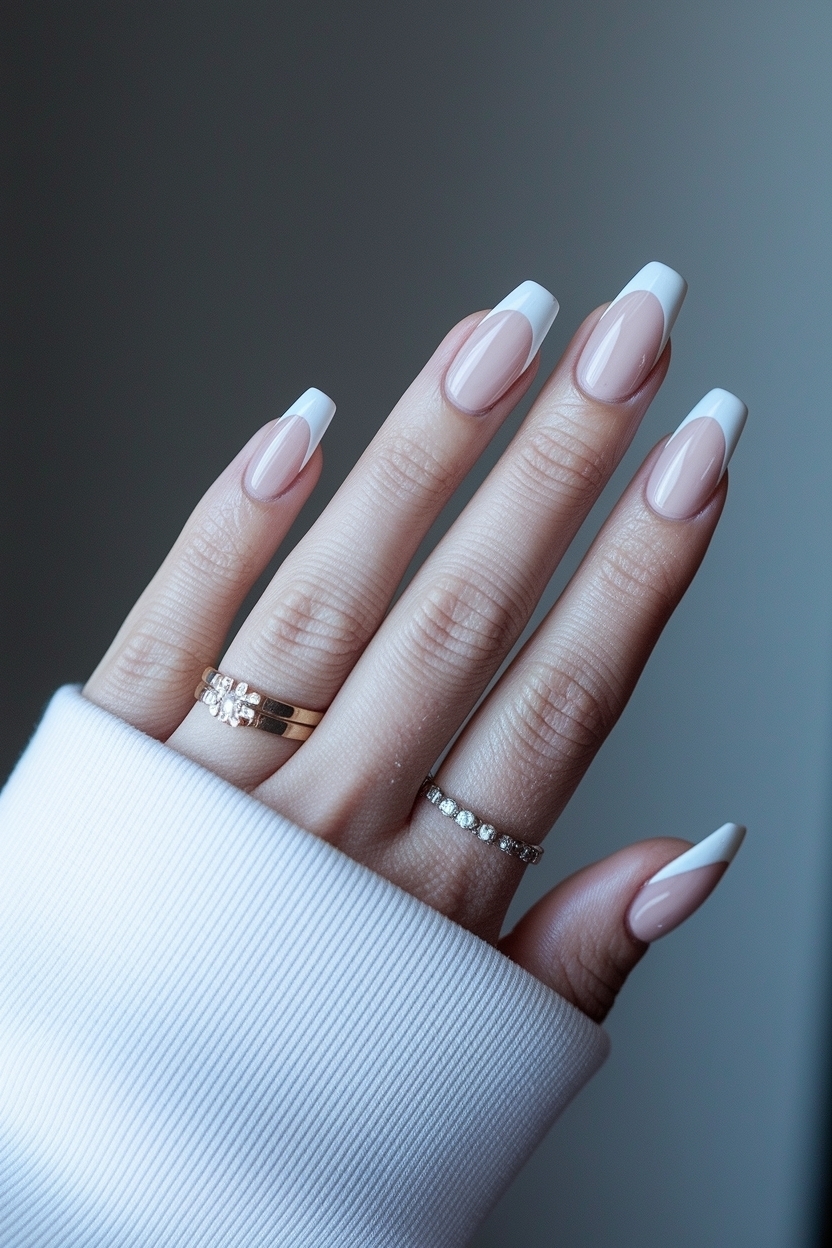 White French Tip Nail Designs: Timeless Elegance outfit idea