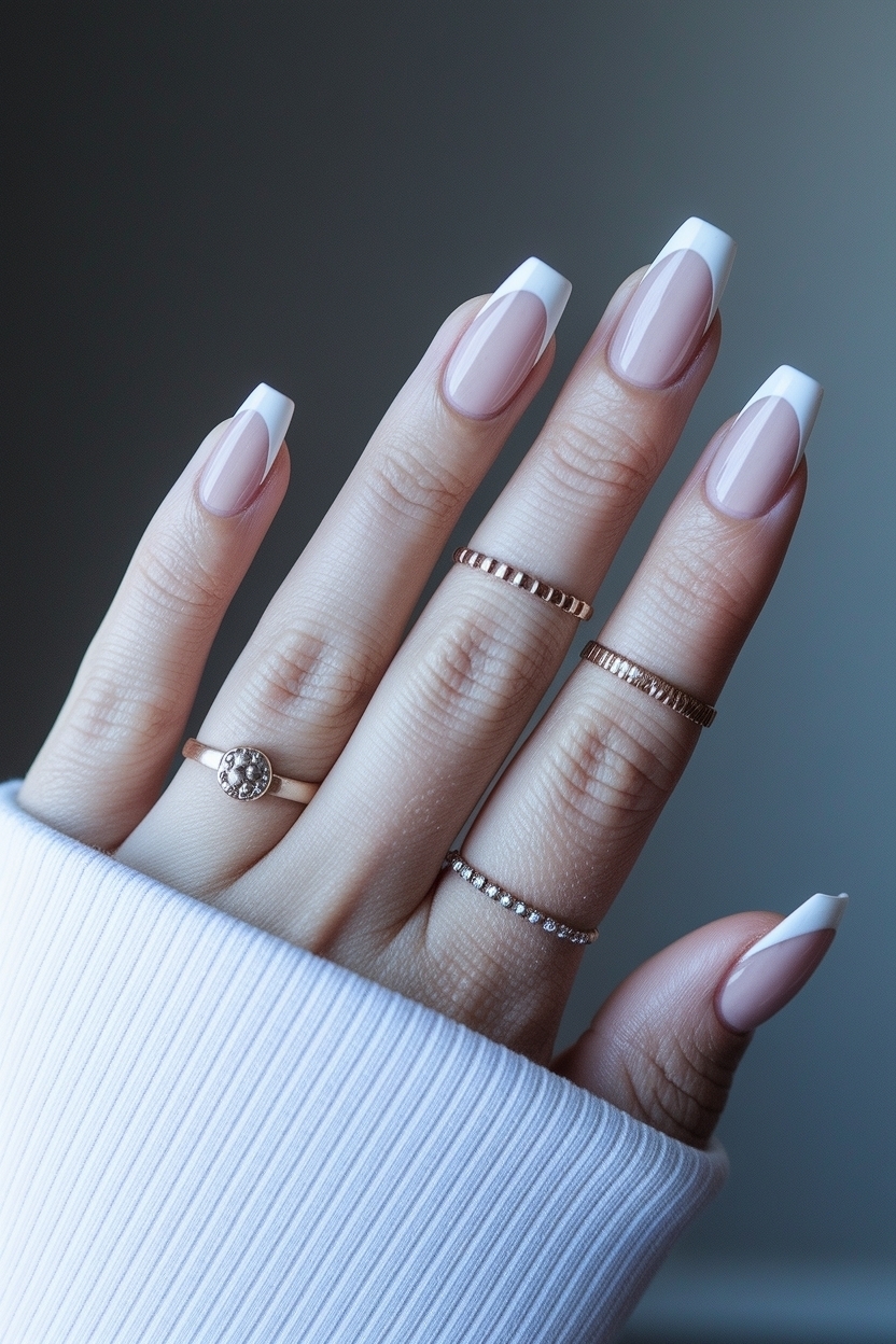 Explore White French Tip Nails with Design Ideas outfit idea